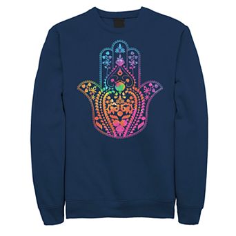 Juniors' Fifth Sun Boho Tie Dye Hamsa Hand Fleece