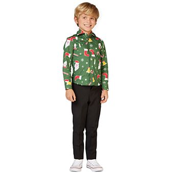 Boys 2-8 OppoSuits Santaboss Christmas Shirt