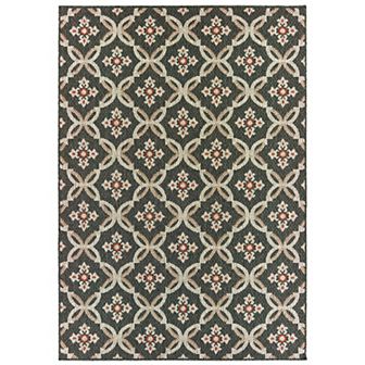 StyleHaven Lafayette Floral Trellis Indoor Outdoor Rug