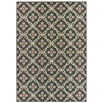 StyleHaven Lafayette Floral Trellis Indoor Outdoor Rug