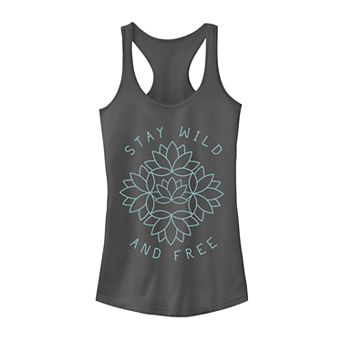 Juniors' Lotus Wild And Free Tank Top