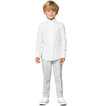 Boys 2-8 OppoSuits White Knight Solid Shirt