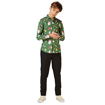 Boys 10-16 OppoSuits Santaboss Christmas Shirt