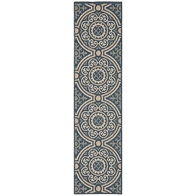 StyleHaven Lafayette Panel Medallion Indoor Outdoor Rug