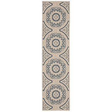 StyleHaven Lafayette Panel Medallion Indoor Outdoor Rug