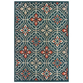 StyleHaven Lafayette Quatrefoil Panel Indoor Outdoor Rug