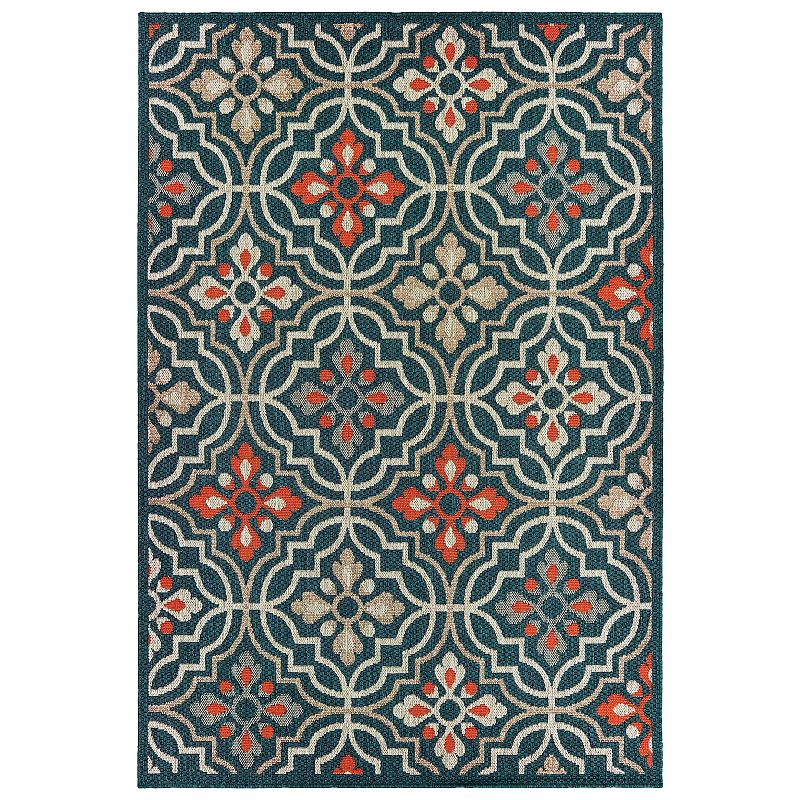 Jhb Design Scope SCO08 Blue 7'10" x 10' Area Rug