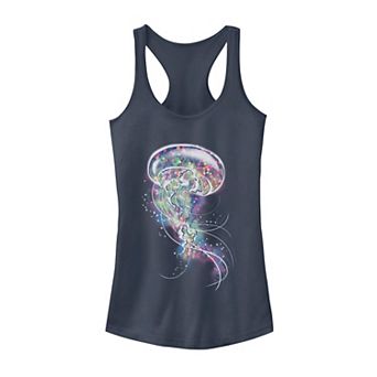 Juniors' Jellyfish Watercolors Tank Top