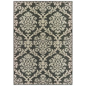 StyleHaven Lafayette Damask Lattice Indoor Outdoor Rug