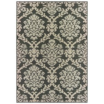 StyleHaven Lafayette Damask Lattice Indoor Outdoor Rug