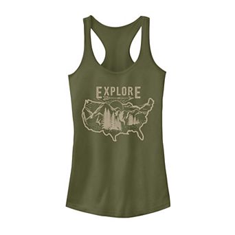 Juniors' Explore USA Nature Fill Tank Top