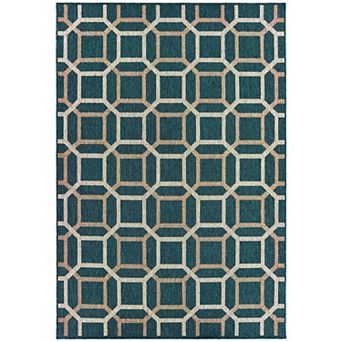 StyleHaven Lafayette Geometric Tiles Indoor Outdoor Rug