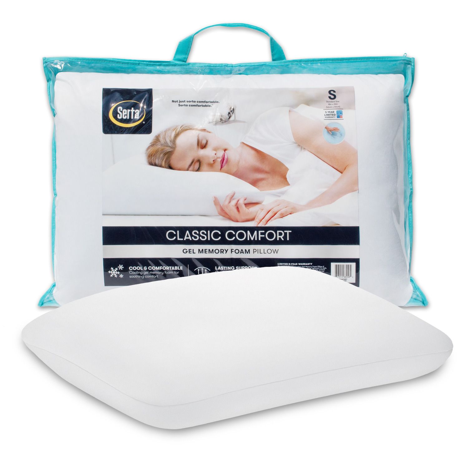 cool sleep gel memory foam pillow