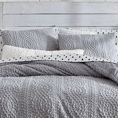 G.H. Bass & Co. Cable Knit Pinsonic Sherpa Comforter Set