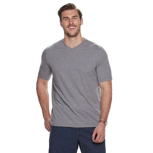 Big & Tall Croft & Barrow® Extra Soft V-Neck Tee