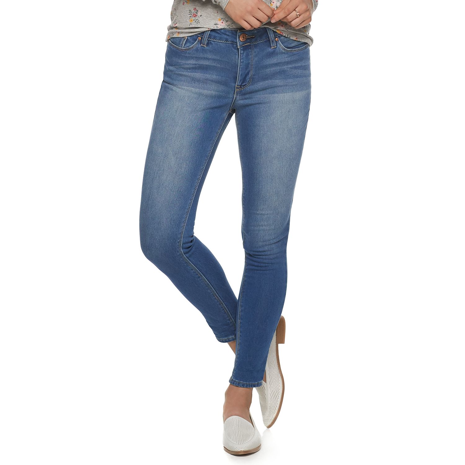 women's cream colored skinny jeans
