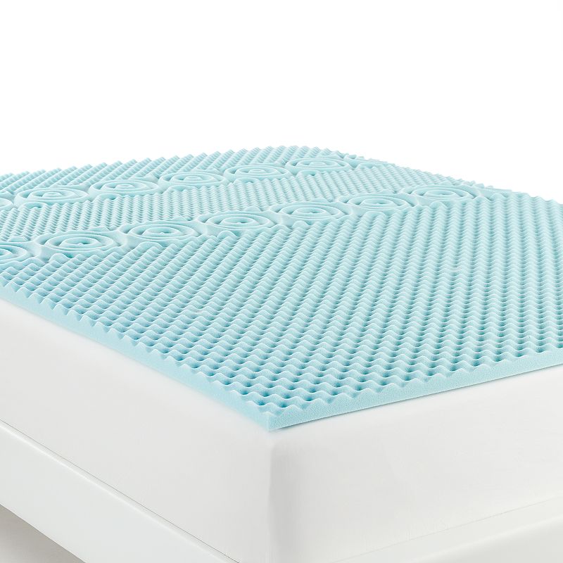 The Big One Cool Flow Gel Memory Foam Mattress Topper, Multicolor, Twin