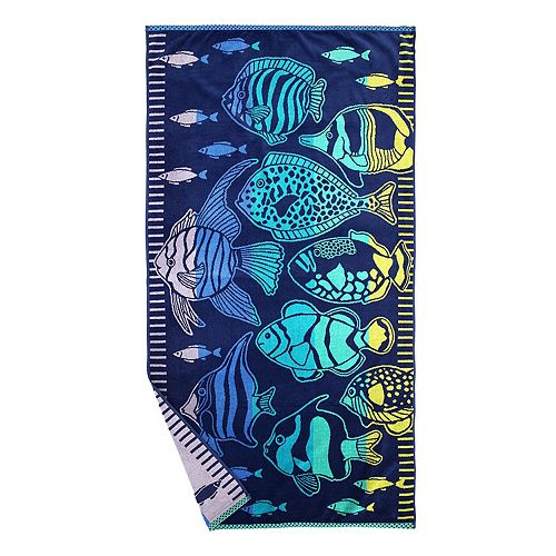 Celebrate Summer Together Fish Beach Towel