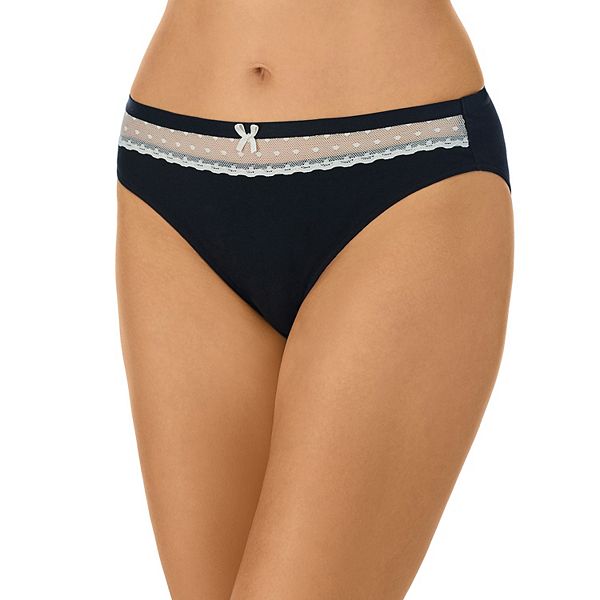 Juniors' Saint Eve® Lace-Inset Bikini Panty 5161025