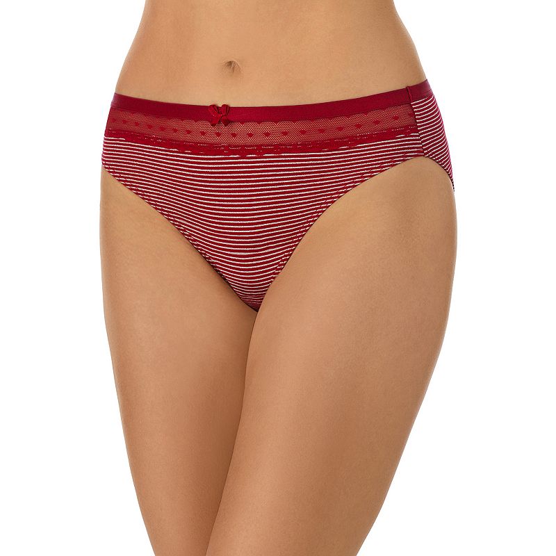 Juniors Saint Eve Lace-Inset Bikini Panty, Girls, Size: Small, Brt Red
