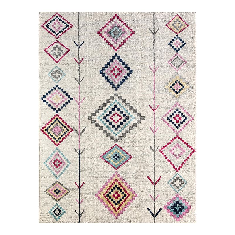 CosmoLiving Cyprus Prabal Rug, Beig/Green, 8X10 Ft