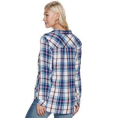 Women's Sonoma Goods For Life® Side-Button Gauze Shirt