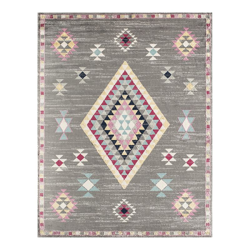 CosmoLiving Cyprus Marni Rug, Grey, 8X10 Ft