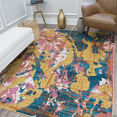 Rugs America Amelie Vintage Abstract Rug