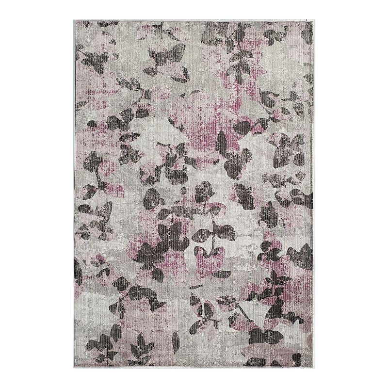 Cosmoliving Lush Collection Coquette Rug, Grey, 8X10 Ft at RugsBySize.com