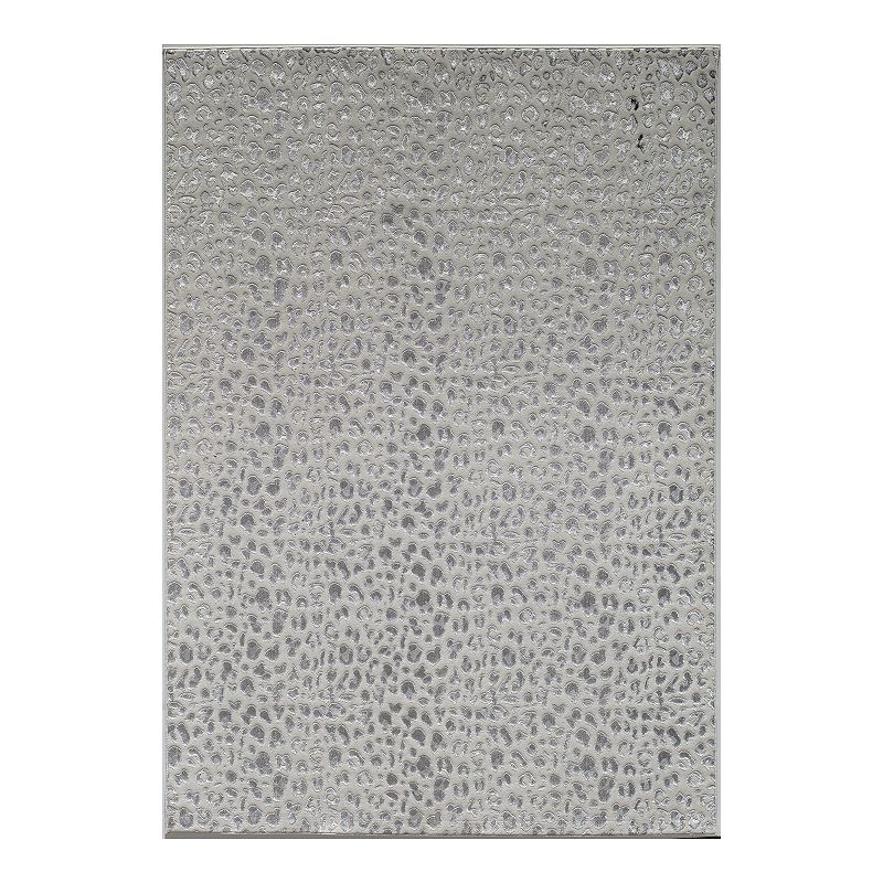 Cosmoliving Natura Collection Cougar Rug, White, 5X7 Ft