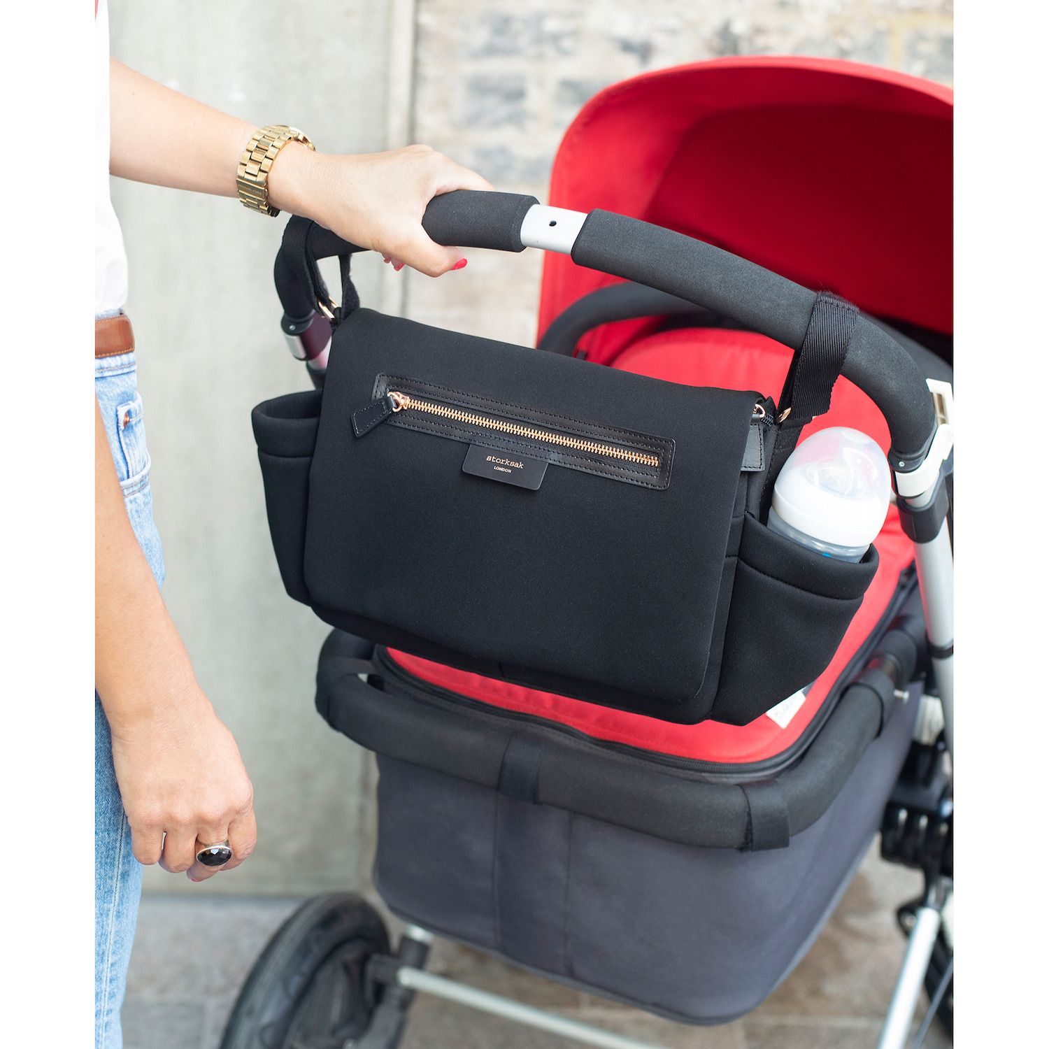 storksak quilted stroller organiser