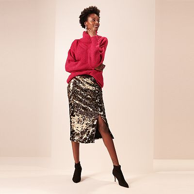 Women s Nine West Sequin Skirt