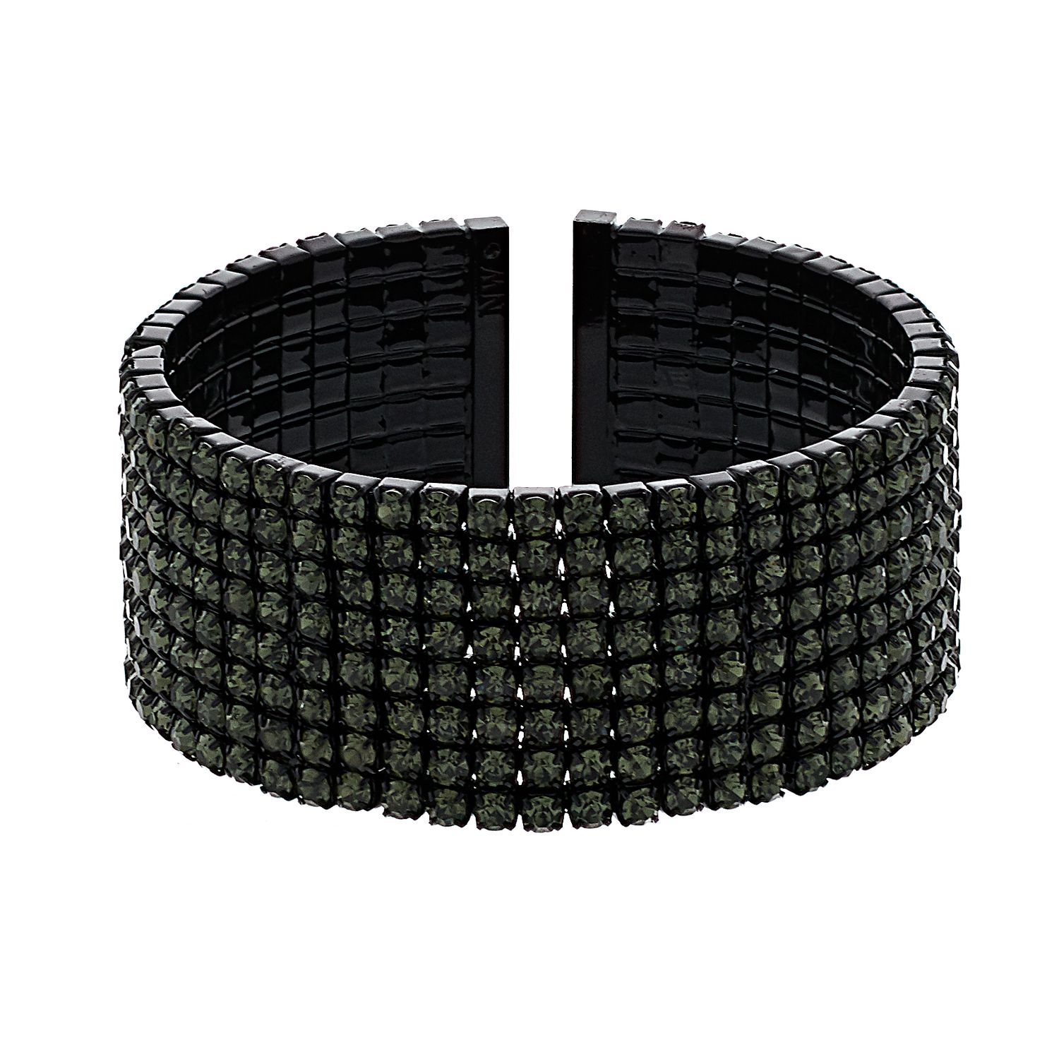 black crystal cuff bracelet