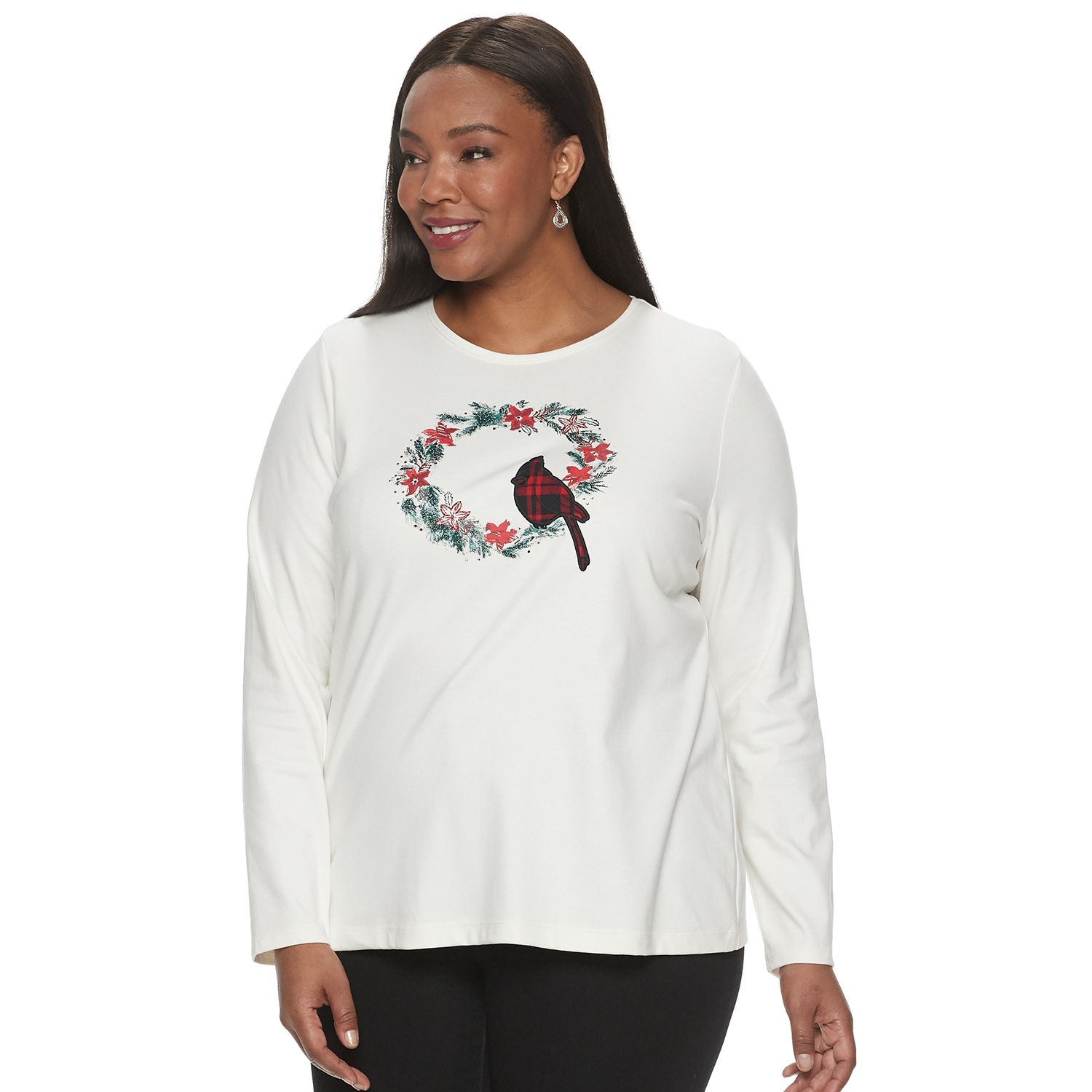 kohls plus size holiday tops