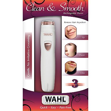 Wahl Clean & Smooth Women’s Rechargeable Facial Hair Shaver