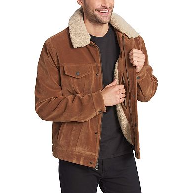 Men's Levi's® Faux Suede Classic Trucker Jacket with Sherpa Lining and Collar