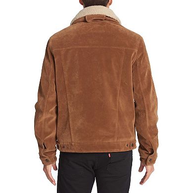 Men's Levi's® Faux Suede Classic Trucker Jacket with Sherpa Lining and Collar