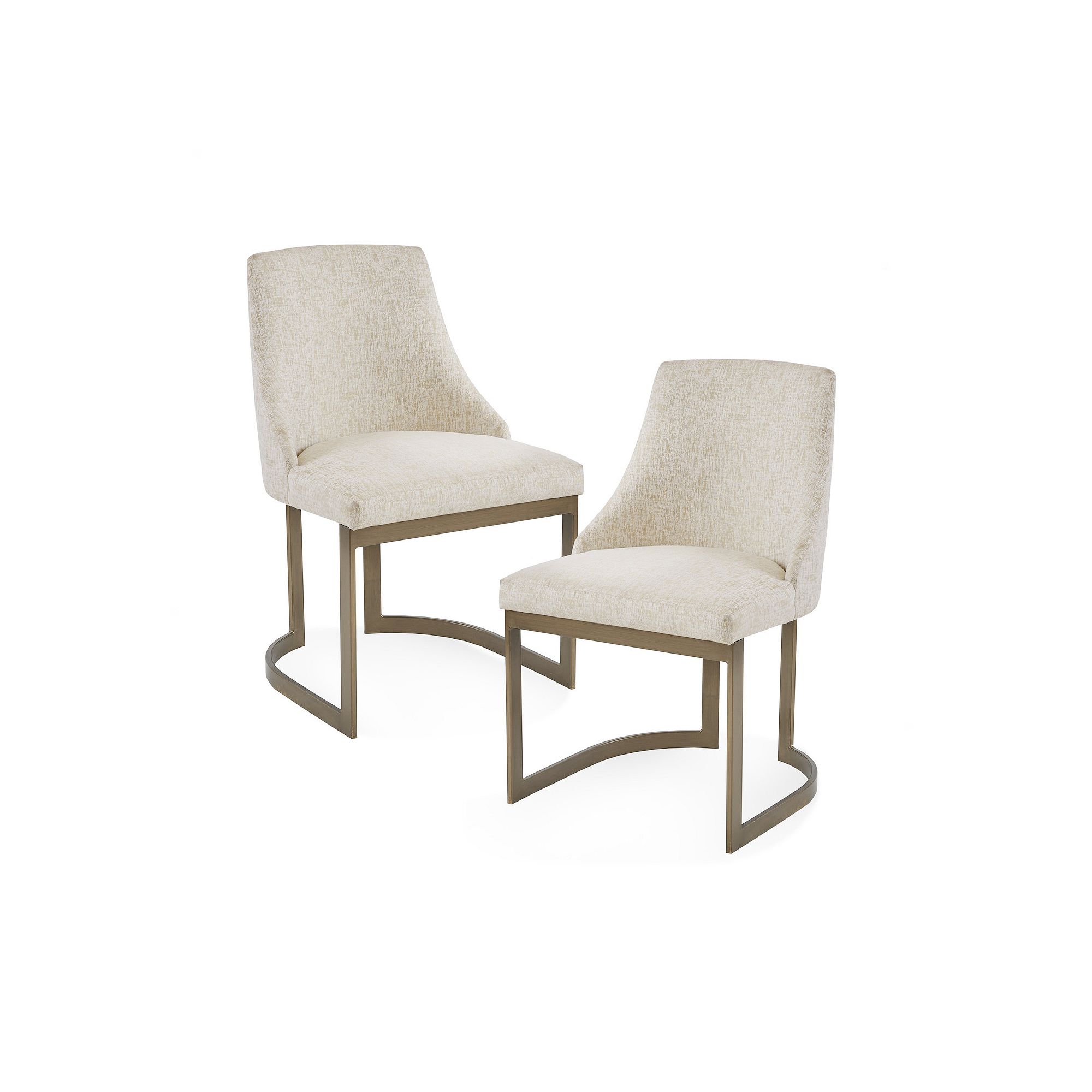 Madison Park Robertson Dining Chair 2-Piece Set, Ivory