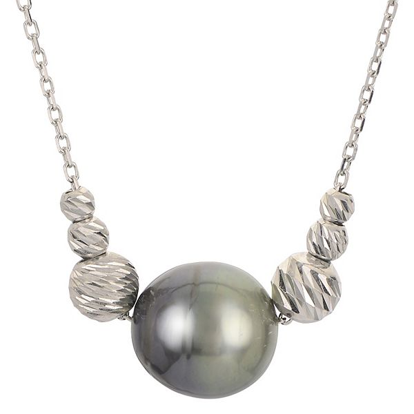 PearLustre by Imperial Sterling Silver Brilliance Bead & Tahitian ...