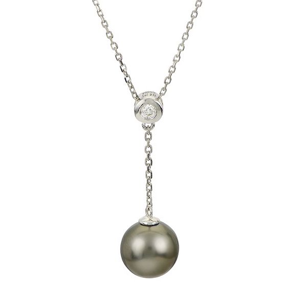 PearLustre by Imperial 14Kt White Gold Tahitian Cultured Pearl ...