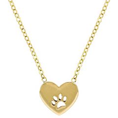 Kohl's paw print necklace sale