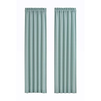 Royal Court Water's Edge Aqua Window Curtain Set