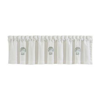 Royal Court Water's Edge Aqua Window Straight Valance