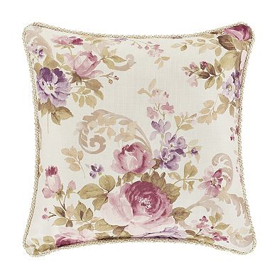 Royal Court Chambord Lavender Square Decorative Throw Pillow