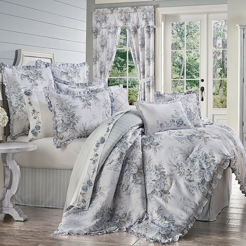 18909509 Royal Court Estelle Blue 4-Piece Comforter Set, Ki sku 18909509