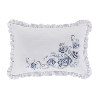 Royal Court Estelle White Boudoir Decorative Throw Pillow