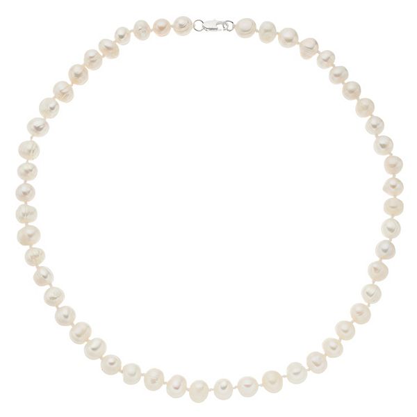 Aleure Precioso Sterling Silver Cultured Freshwater Pearl Necklace
