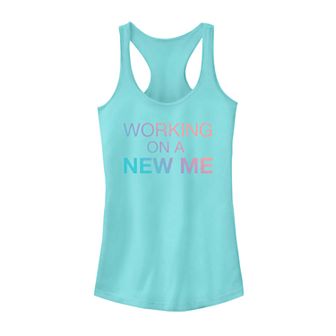 Juniors' "Working On A New Me" Tank Top