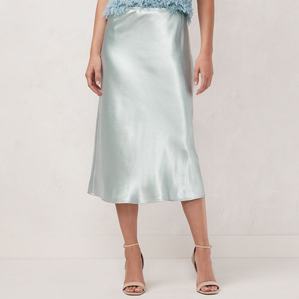 Chain Belt Silk Midi Skirt - Women - Ready-to-Wear