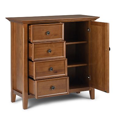 Simpli Home Amherst Transitional Medium Storage Cabinet